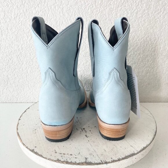 Lane EMMA JANE Womens Cowboy Bootie 6.5 Western Blue Cowgirl Short Ankle Boots - Picture 3 of 11